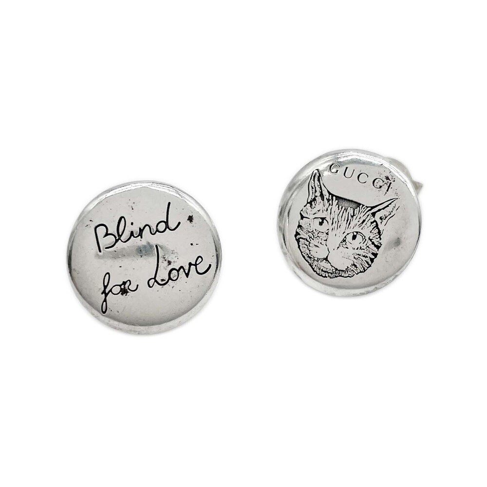 GUCCI Silver Love Earrings